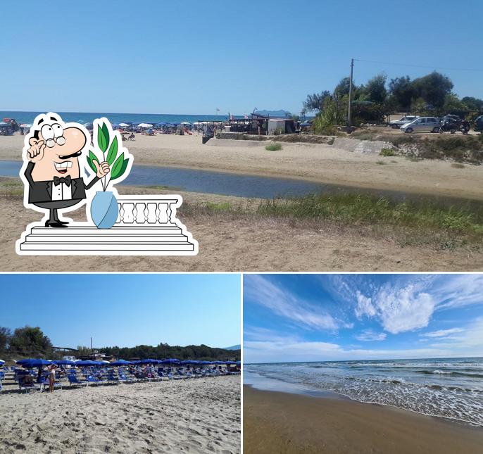 Puoi goderti l'aria fresca da seduto all'esterno di Lido Gelf il Pirata