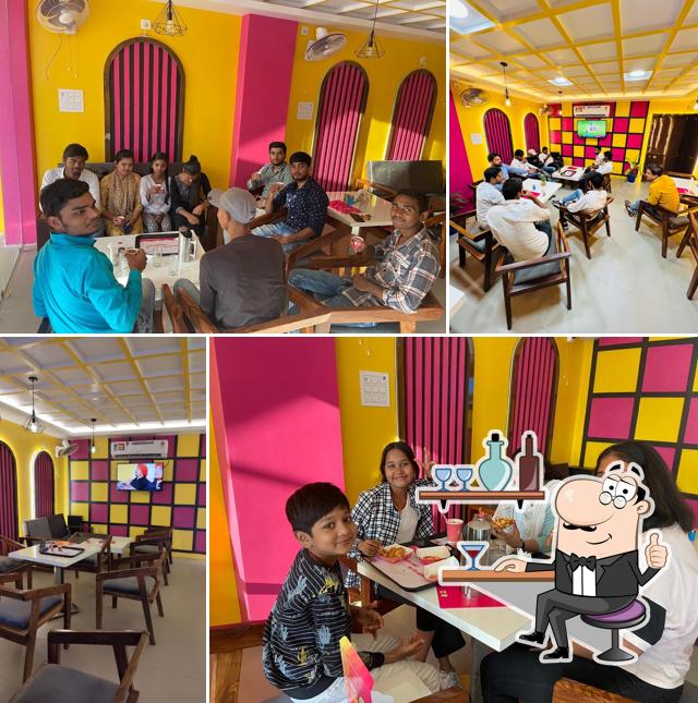 The interior of MBA Chai Wala Cafe Buxar