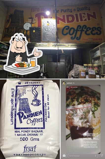 The image of food and exterior at Pandien Coffees