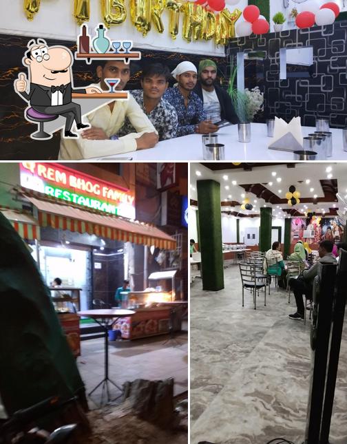 The interior of Prem bhog restaurant
