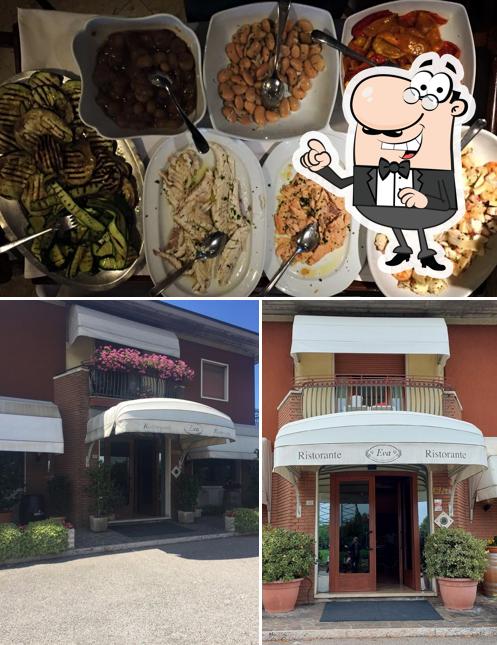 Dai un’occhiata alla immagine che mostra la esterno e cibo di Ristorante Eva