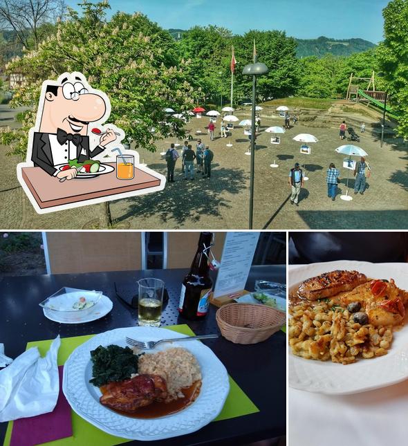 Tra le diverse cose da Schlossgut Münsingen si possono trovare la cibo e esterno