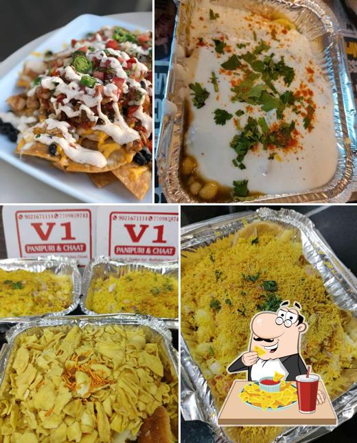 Nachos at V1 Pani Puri & Snacks