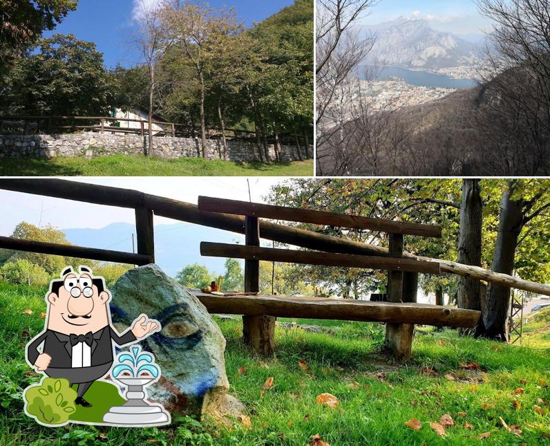 Puoi goderti l'aria fresca dal dehors di Baita Alpini Galbiate Ass. Naz. Alpini