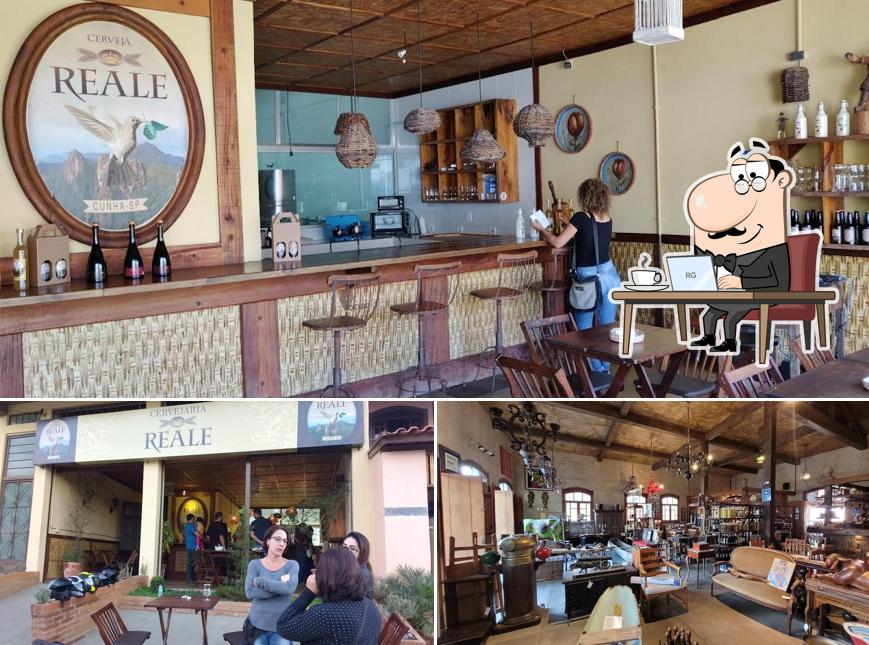 O interior do Galpão do Alemão Cervejaria Reale - Restaurante