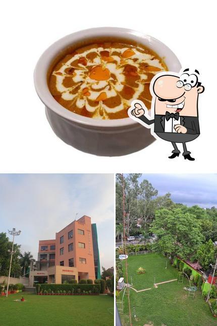 The image of Hotel Shrinath Palace’s exterior and food