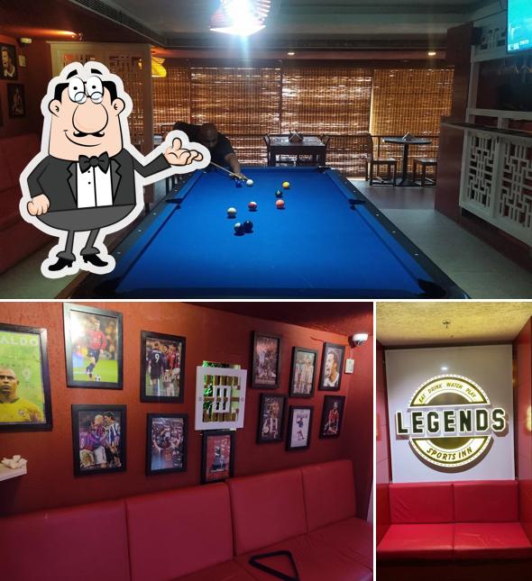 The interior of Legends Sports Inn