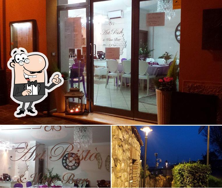 La immagine di interni e esterno da Art Risto' & Wine Bar