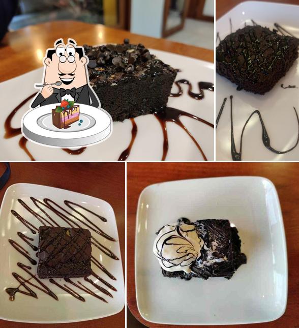 Chocolate cake at Cafe Hideout
