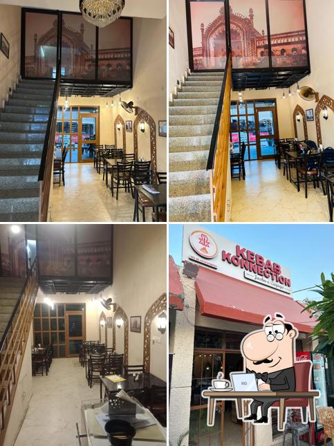 The interior of Kebab Konnection