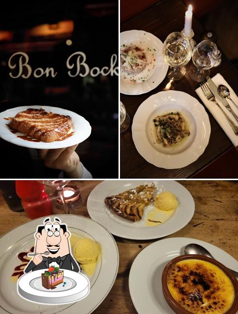 Gâteau au chocolat à Le Bon Bock (new Since June)