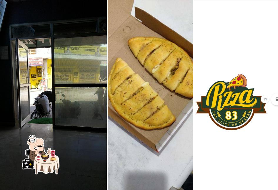 Food at PIZZA 83 restaurant bakery