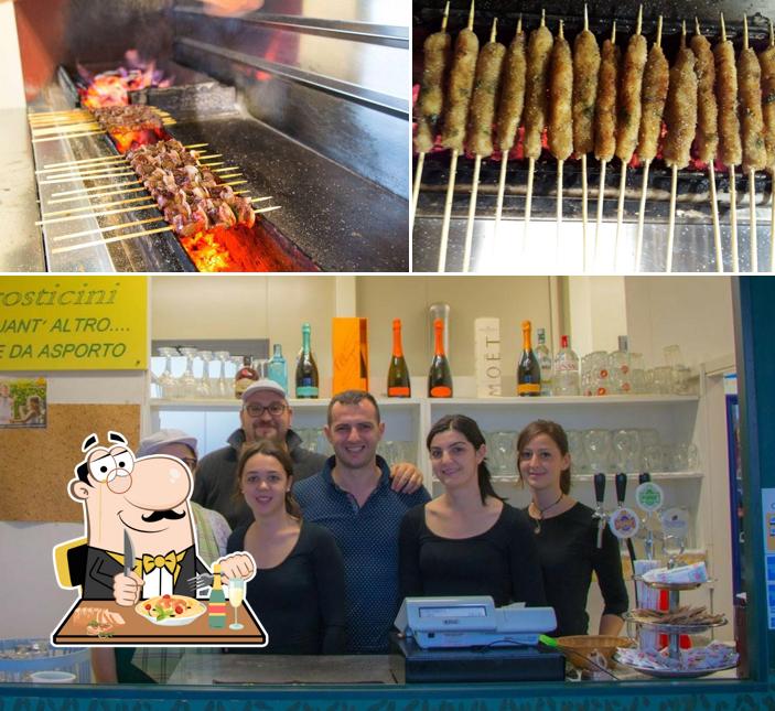 Platti al Ristorante Chalet del Parco Arrosticini