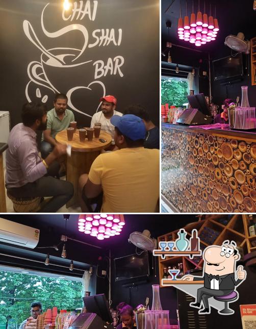 Take a seat at one of the tables at Chai Shai Bar Bbsr