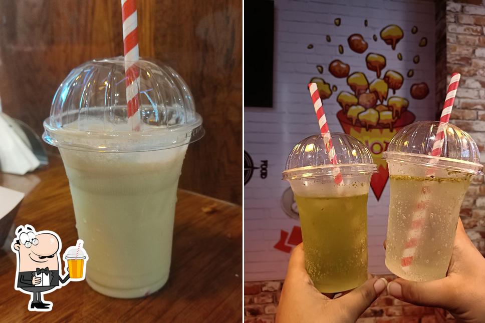 Enjoy a drink at Funchick Fried Chicken Cuttack