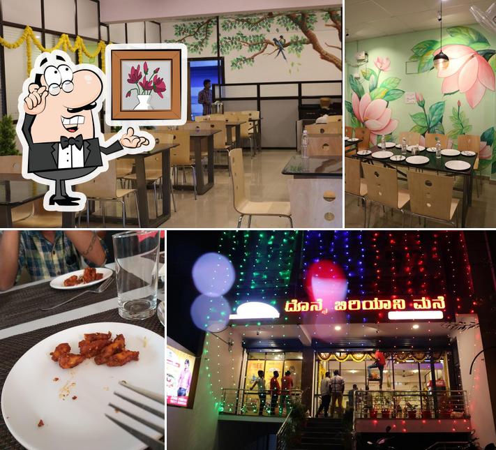 The interior of Donne Biriyani Mane