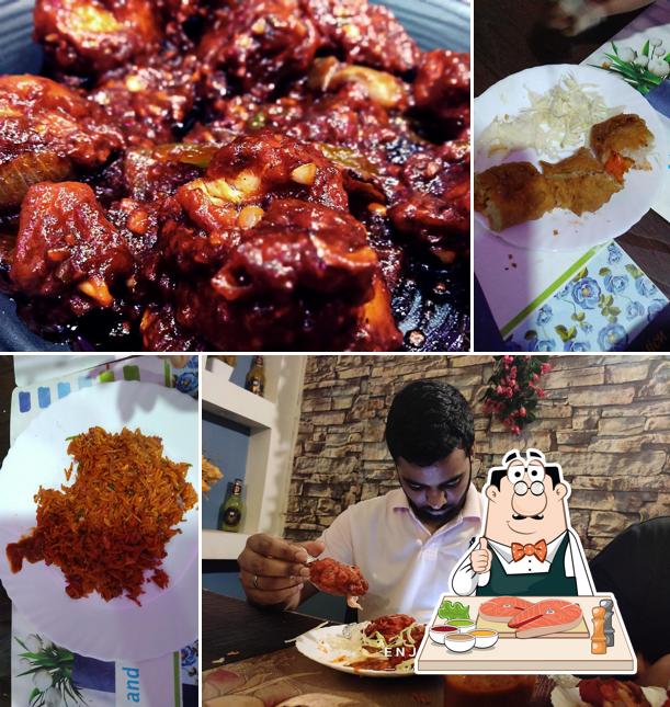 Fish and chips at Foodnut family restaurant