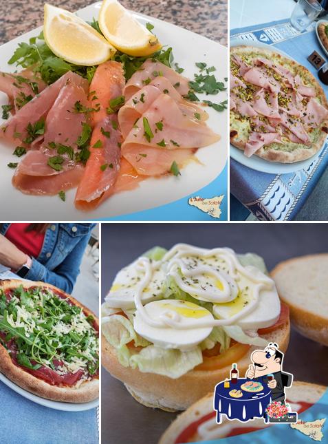Sashimi al L'Arte del Salato - Pizzeria vista mare