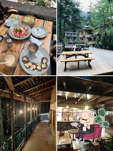 Take a seat at one of the tables at Offlimits Coffee Kasol