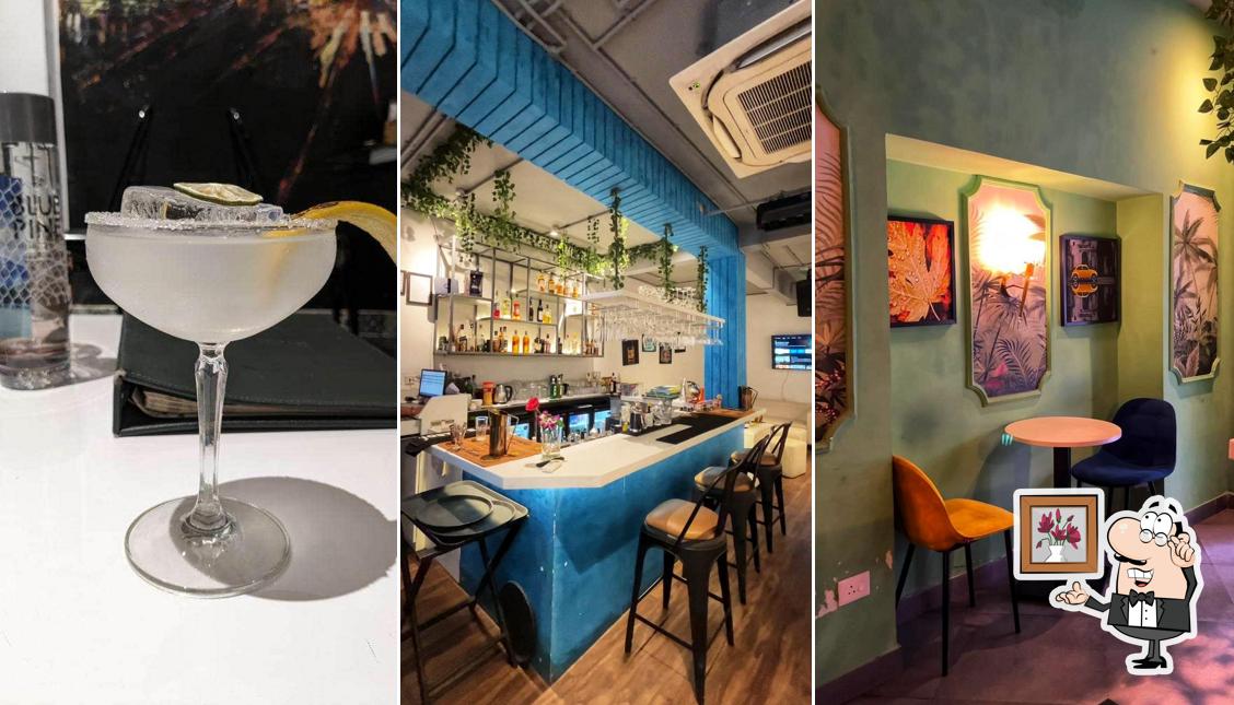 Take a seat at one of the tables at 3 Dots Kolkata