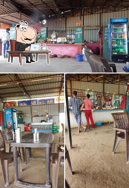 Check out how Mangalam dhaba looks inside