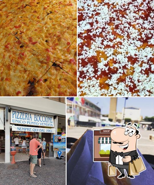 La foto di esterno e cibo da Pizzeria Boccione Piazza Lavinia