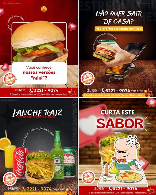 Sanduíche de carne de porco desfiada em Estrela Lanches