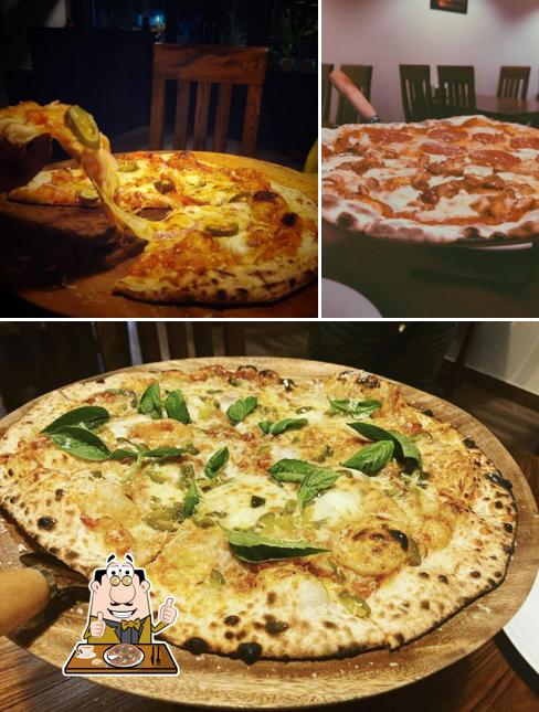 Order pizza at Basilico- Wood Fired Pizza