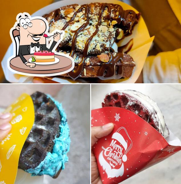The Belgian Waffle Co provides a number of sweet dishes