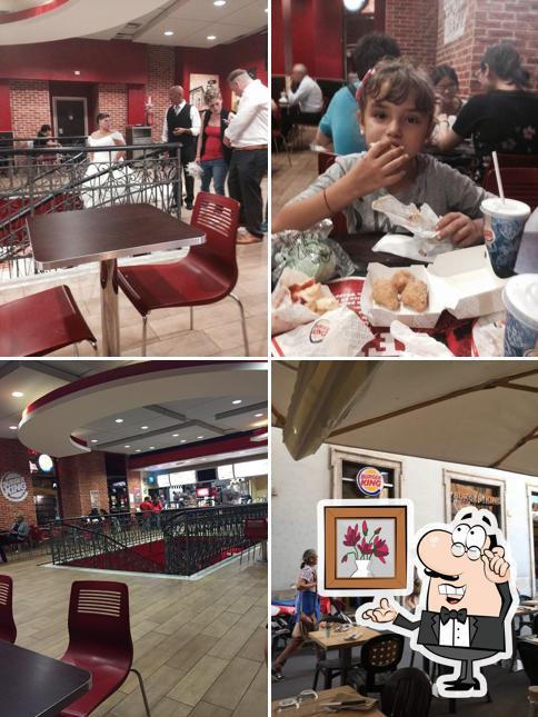 Gli interni di Burger King