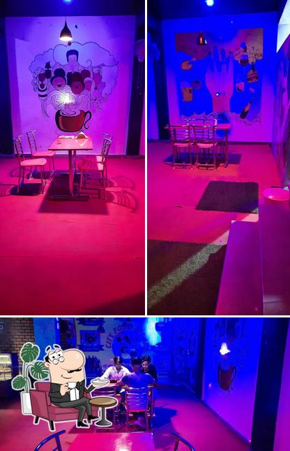 Take a seat at one of the tables at Cityy cafe & food