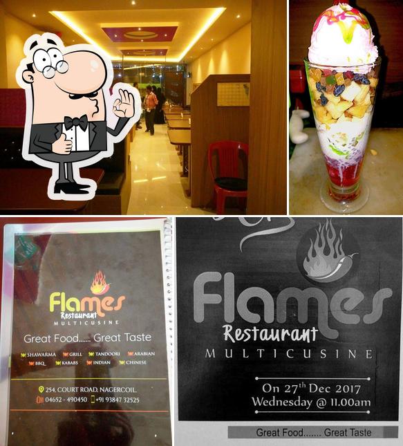 Look at the image of Flames Restaurant