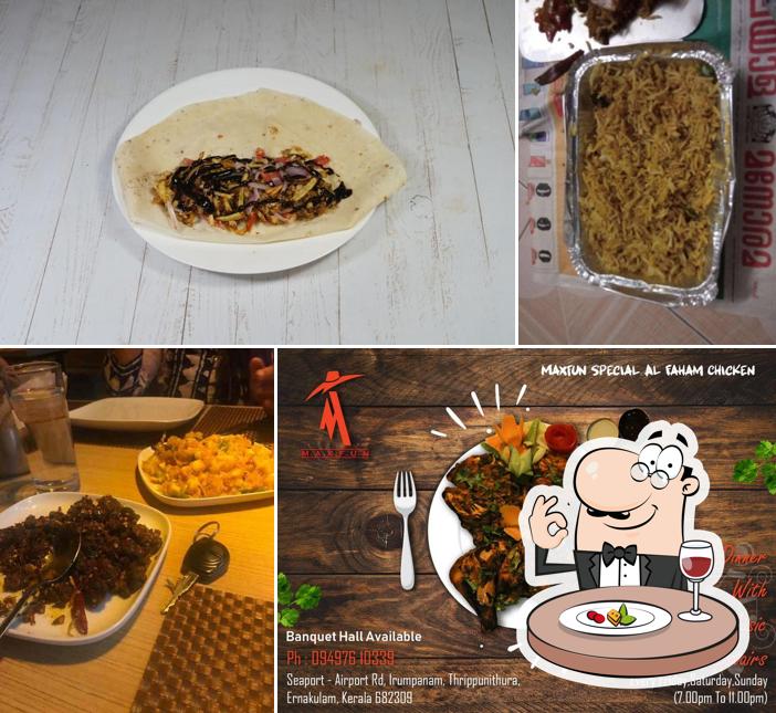 Food at MaxFun Multi Cuisine Restaurant