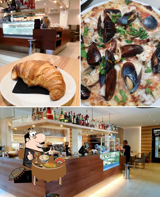 Tra le varie cose da Ristorante Pizzeria Bar Sale e Pepe Sas si possono trovare la cibo e interni