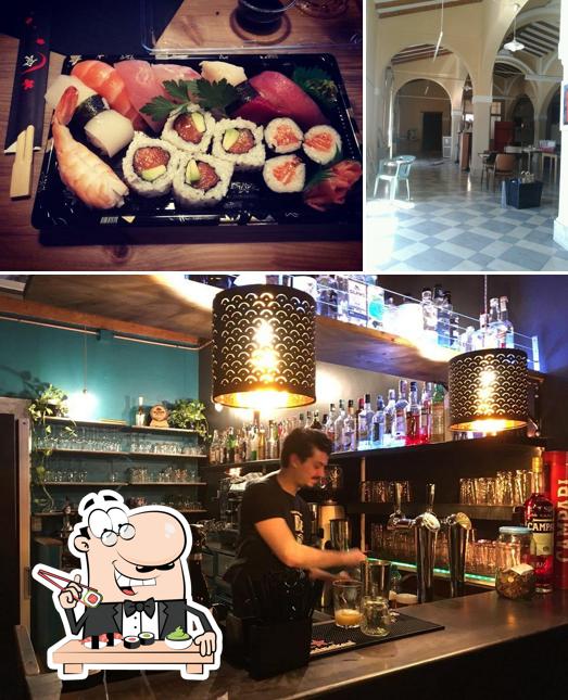 Ordina le varie opzioni di sushi