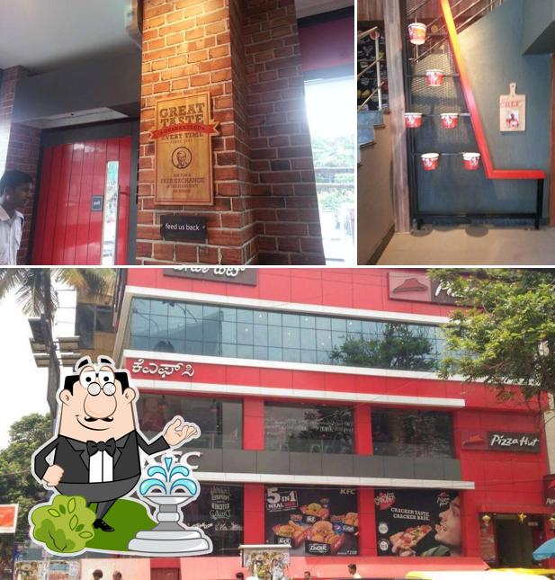 The exterior of KFC