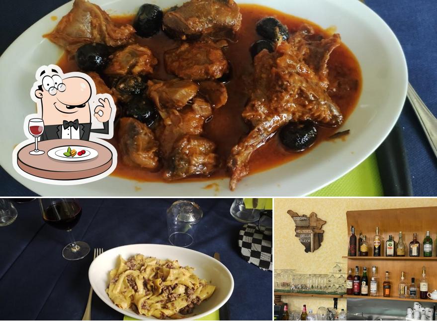 Tra le varie cose da Hosteria Della Rocca si possono trovare la cibo e birra