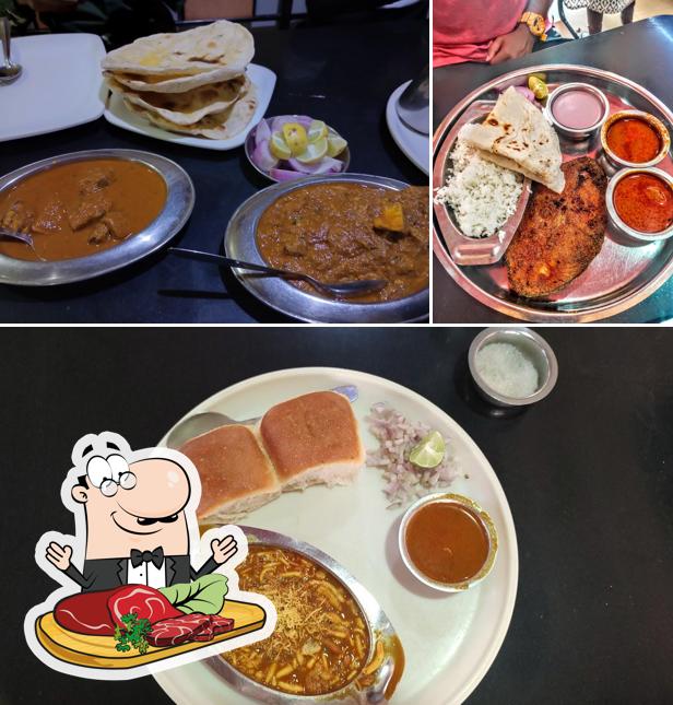 Order meat dishes at Hotel Ankita