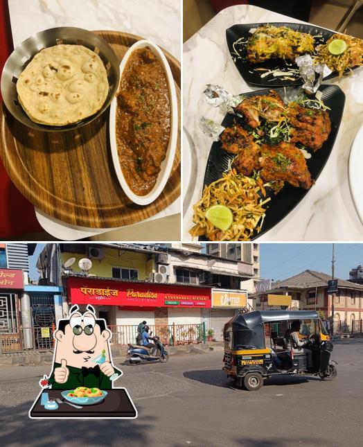 The restaurant's food and exterior