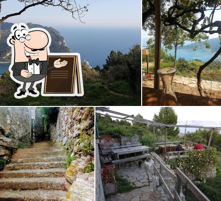 Puoi goderti l'aria fresca da seduto all'esterno di Rifugio Ristorante con vista