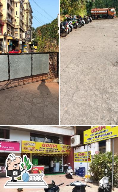The exterior of udupi family veg restaurant