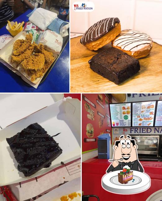 Chocolate cake at Fried Nation