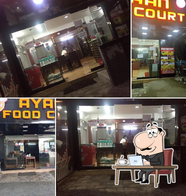 The interior of Ayaan food court