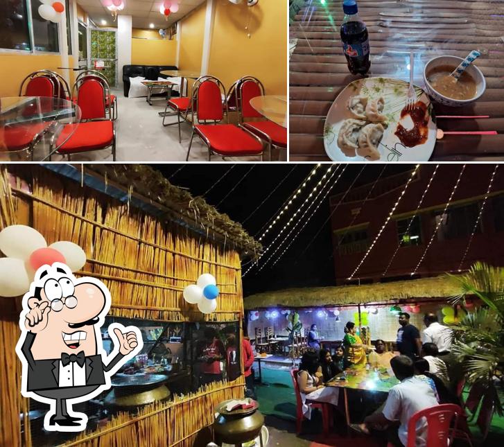 This is the image displaying interior and food at Spice Hut