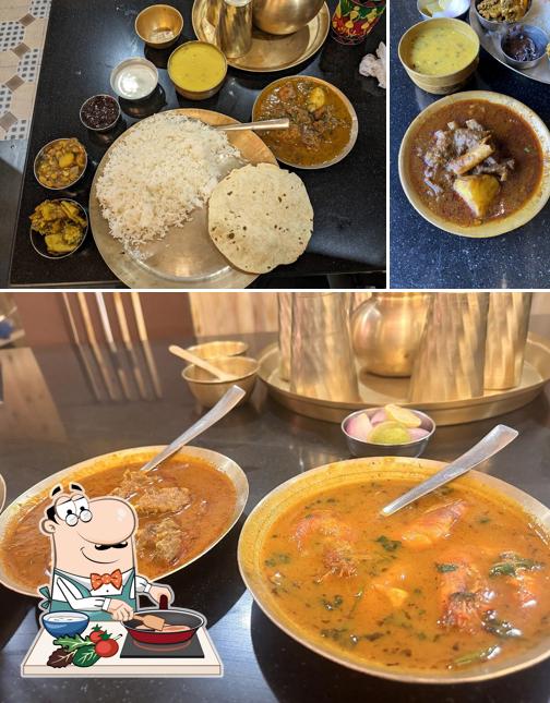 Chicken curry at Odisha Hotel