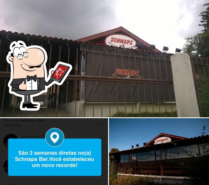 O exterior do Schnaps Bar