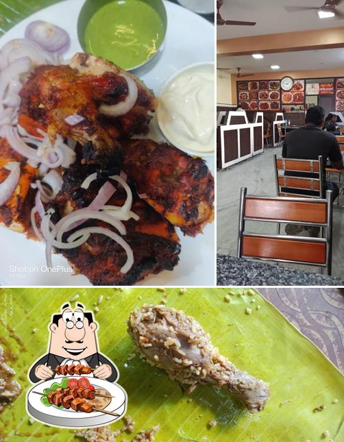 The picture of food and exterior at RR briyani