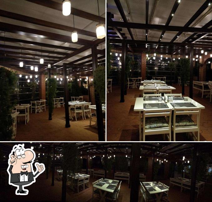 This is the picture displaying interior and exterior at Bella Italiano