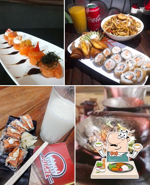 Platos en Estação Sushi