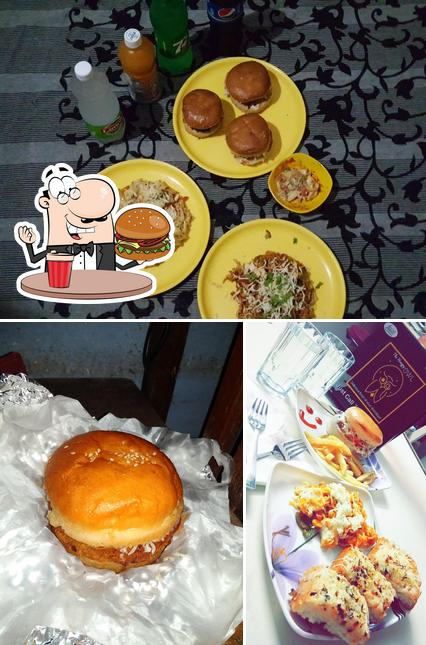 Order a burger at The hungry Owl
